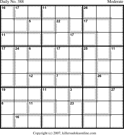 Killer Sudoku for 1/17/2007