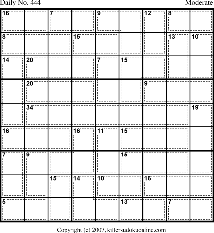 Killer Sudoku for 3/14/2007