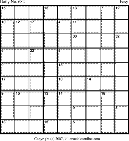 Killer Sudoku for 11/6/2007