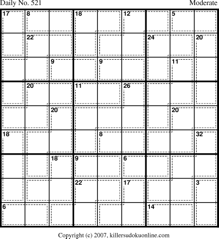 Killer Sudoku for 5/30/2007