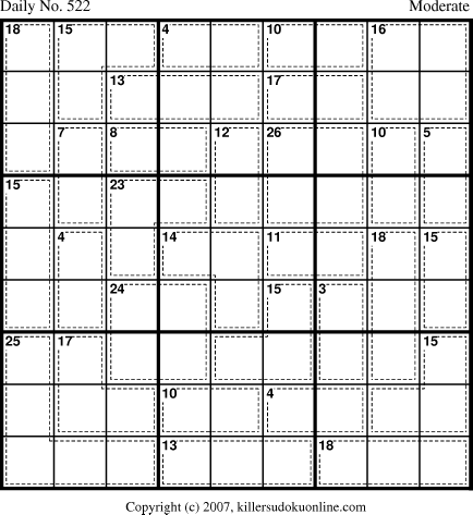 Killer Sudoku for 5/31/2007