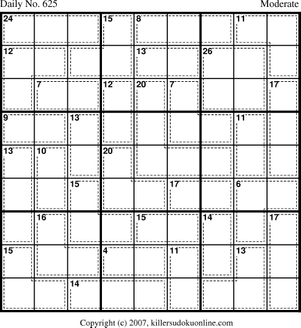 Killer Sudoku for 9/11/2007