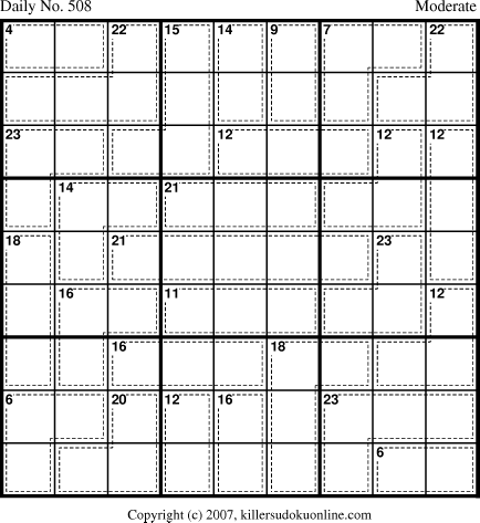 Killer Sudoku for 5/17/2007