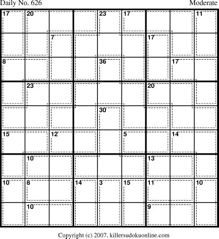 Killer Sudoku for 9/12/2007