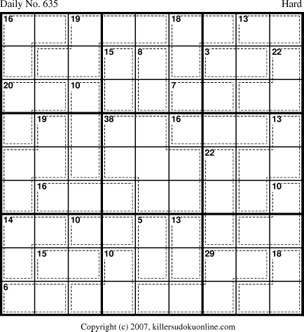 Killer Sudoku for 9/21/2007