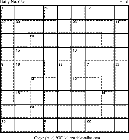 Killer Sudoku for 9/15/2007