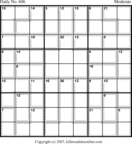 Killer Sudoku for 8/23/2007