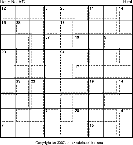Killer Sudoku for 9/23/2007