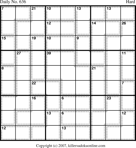 Killer Sudoku for 9/22/2007