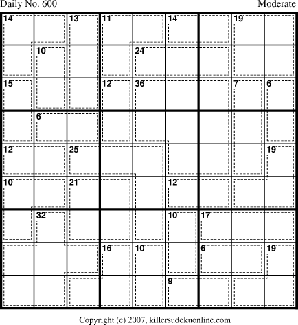 Killer Sudoku for 8/17/2007