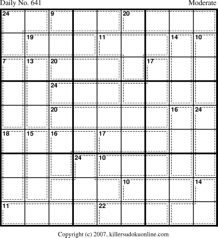 Killer Sudoku for 9/27/2007