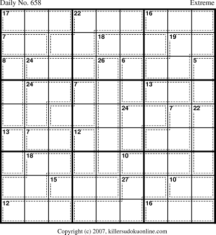 Killer Sudoku for 10/14/2007