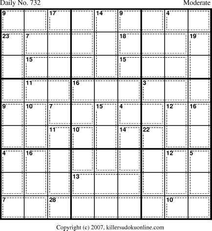 Killer Sudoku for 12/26/2007