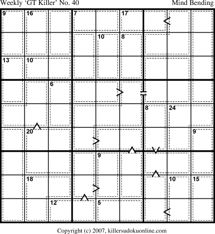 Killer Sudoku for 1/15/2007