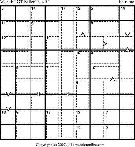 Killer Sudoku for 4/23/2007
