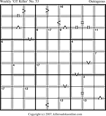Killer Sudoku for 4/16/2007