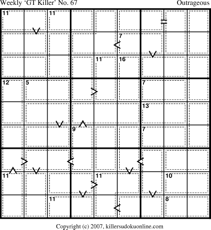 Killer Sudoku for 7/23/2007