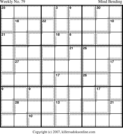 Killer Sudoku for 7/9/2007