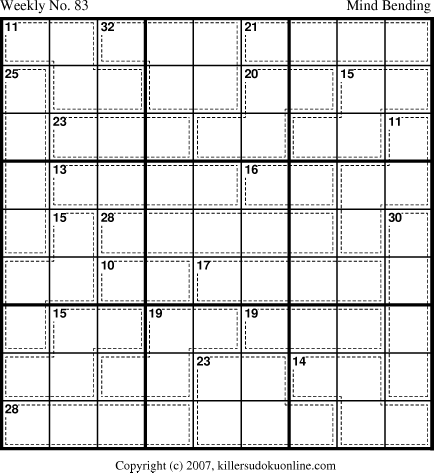 Killer Sudoku for 8/6/2007