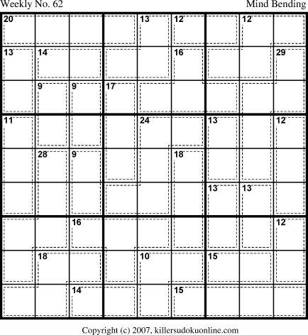 Killer Sudoku for 3/12/2007