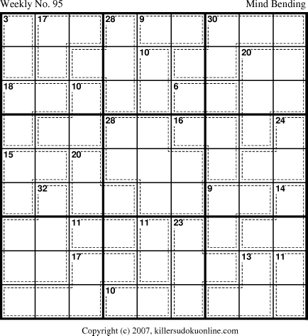 Killer Sudoku for 10/29/2007