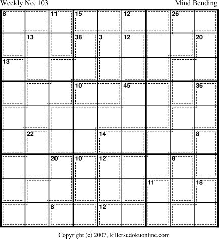 Killer Sudoku for 12/24/2007