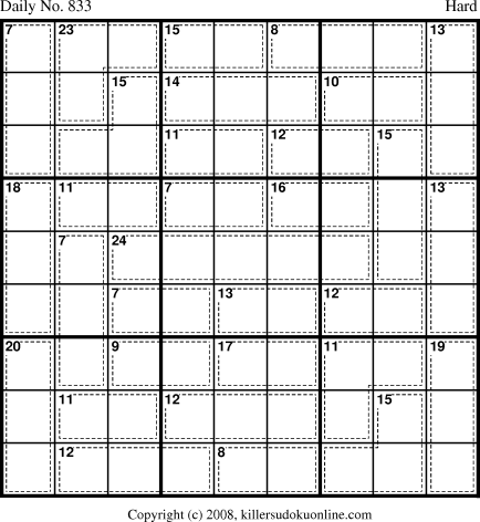 Killer Sudoku for 4/5/2008