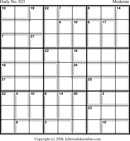 Killer Sudoku for 7/4/2008