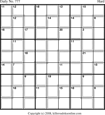 Killer Sudoku for 2/9/2008