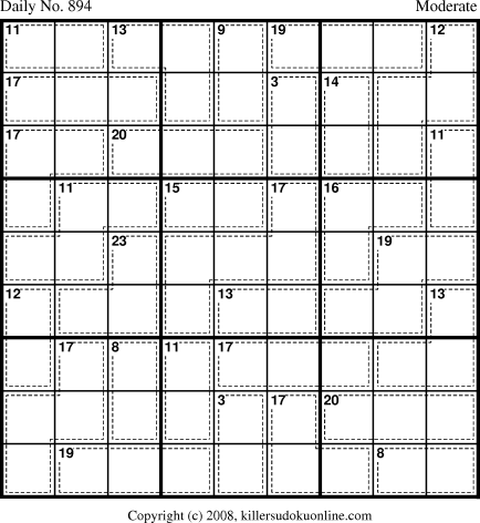 Killer Sudoku for 6/5/2008