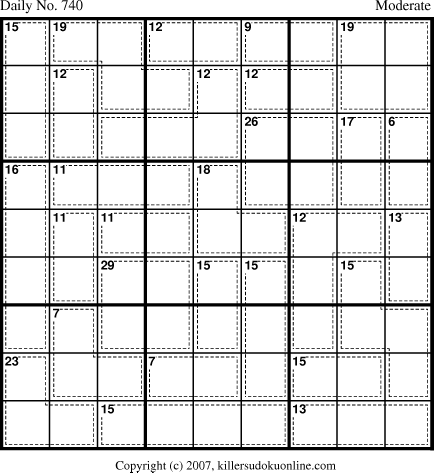 Killer Sudoku for 1/3/2008
