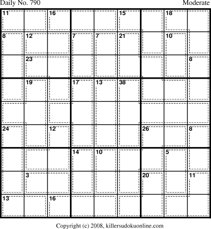 Killer Sudoku for 2/22/2008