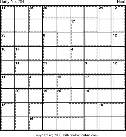 Killer Sudoku for 2/16/2008