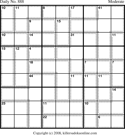 Killer Sudoku for 5/30/2008