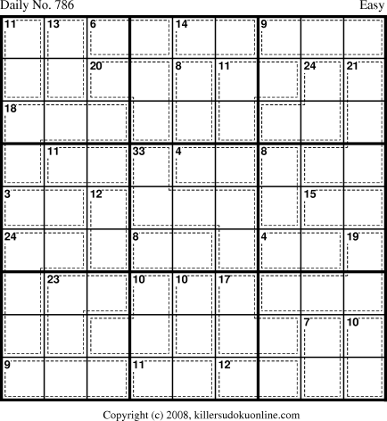 Killer Sudoku for 2/18/2008