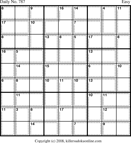 Killer Sudoku for 2/19/2008