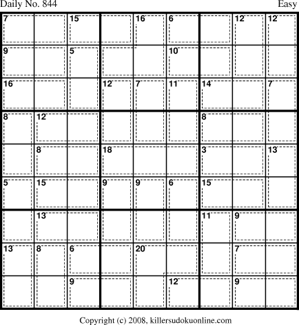 Killer Sudoku for 4/16/2008