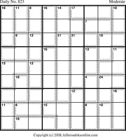 Killer Sudoku for 3/26/2008