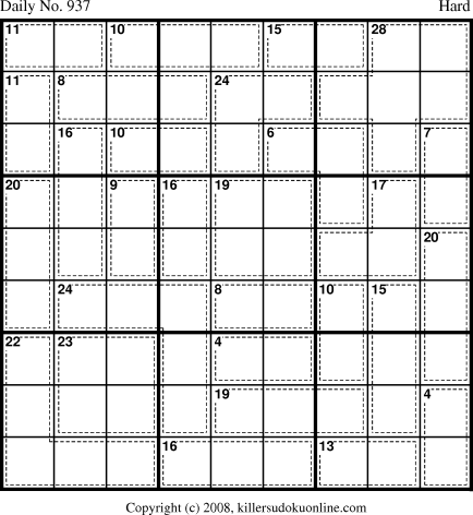 Killer Sudoku for 7/18/2008