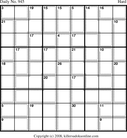 Killer Sudoku for 7/26/2008