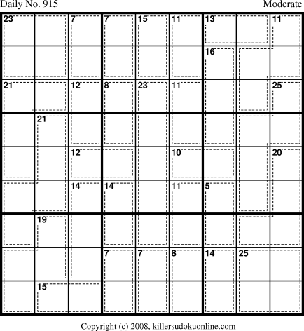 Killer Sudoku for 6/26/2008