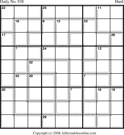 Killer Sudoku for 7/19/2008
