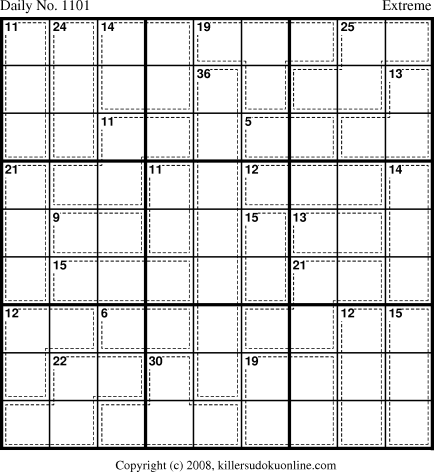 Killer Sudoku for 12/28/2008