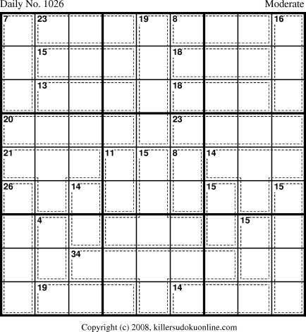 Killer Sudoku for 10/15/2008