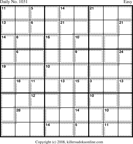 Killer Sudoku for 10/20/2008