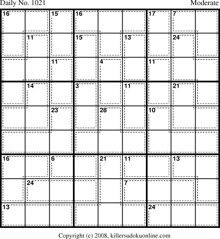Killer Sudoku for 10/10/2008