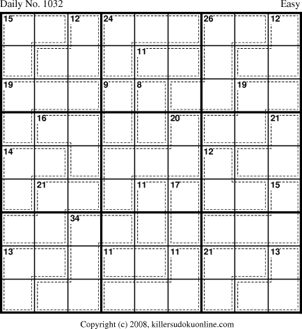 Killer Sudoku for 10/21/2008