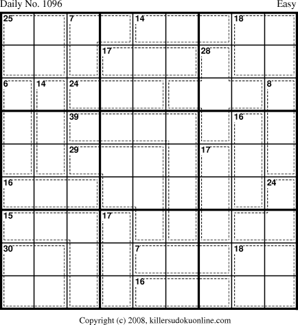 Killer Sudoku for 12/23/2008