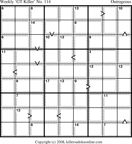 Killer Sudoku for 6/16/2008