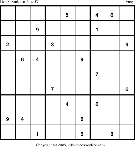 Killer Sudoku for 5/5/2008